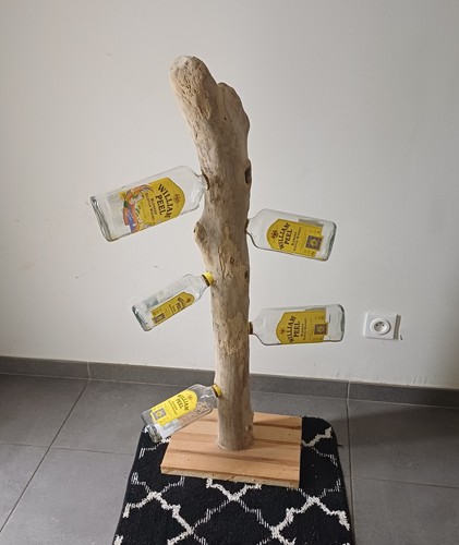 Porte bouteilles bois forme - bois,