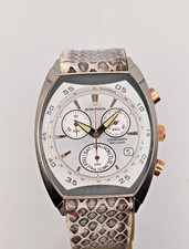 Romanson Modish Chronograph Sapphire Crystal Swiss Movt. Leather Men Watch Day