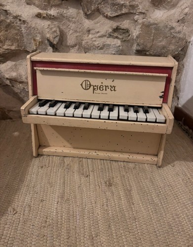Piano vintage bois jouet - vintage,