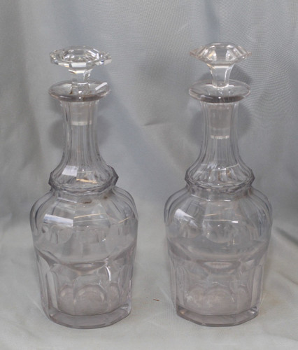 Paire carafes cristal - de,
