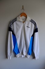 Vintage Adidas Challenger TT Towelling jacket trefoil 70s/80s Blue Ventex France