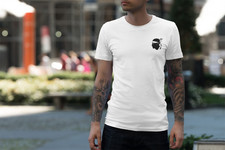 T SHIRT UNISEXE BLANC TAILLE S