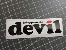 Autocollant Devil échappement