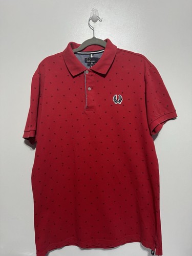 Polo fred perry rouge vintage - polo,