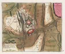 Charleroi Hainaut Belgique Carte Gravure De Fer Mortier 1700