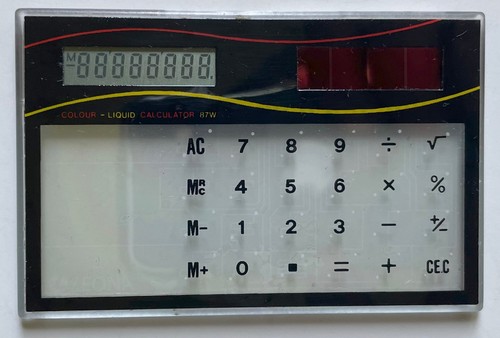 Originale calculatrice solaire