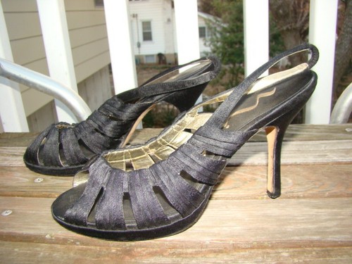 Nina black satin cut - nina,