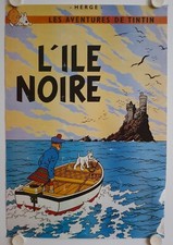 Adventures of Tintin - Black Island - Hergé Cartoon Poster