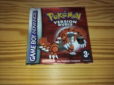 BOITE VIDE POKEMON RUBIS GBA