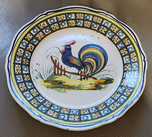 Assiette ancienne henriot - "henriot,