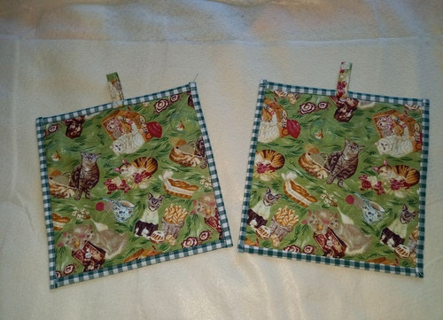 Maniques tissu chats - 2,