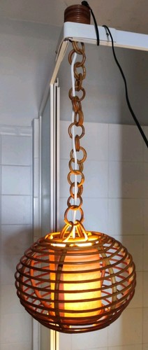 Lustre rotin vintage - lustre, rotin.vintage