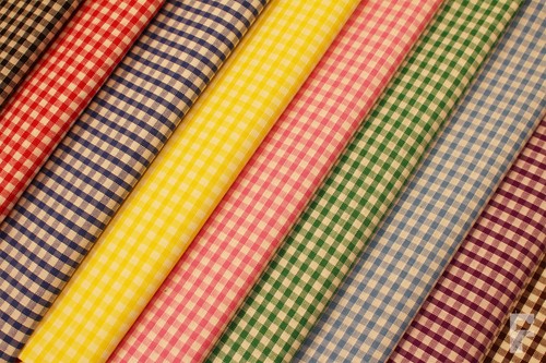Vichy tissu polycoton - vichy, 0.3cm