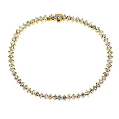 Bracelet tennis diamant k18yg - bracelet,