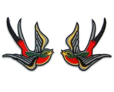 2 écussons Patch HIRONDELLES