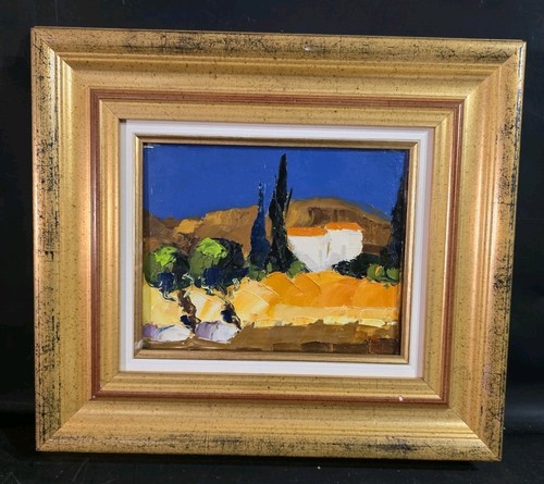 Tableau huile paysage provence - huile,