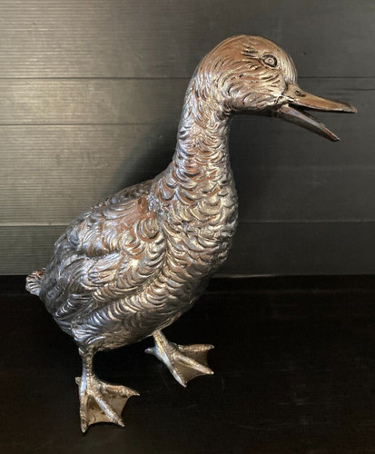 Sculpture métal argenté