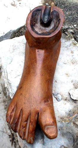 Insolite joli cendrier bois - cendrier, en