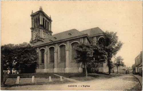Cpa carvin eglise - cpa, (1278984)