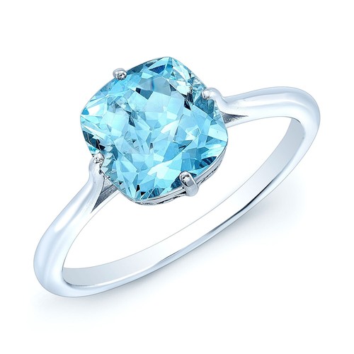 Bague solitaire blanc - bague,