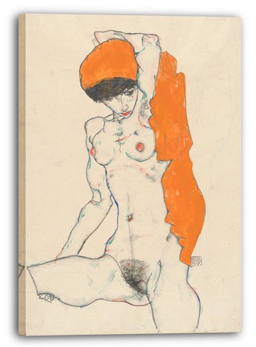 Toile cadres egon schiele - egon, nu