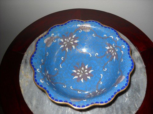 Cloisonne coupe bol vase pot - bol,