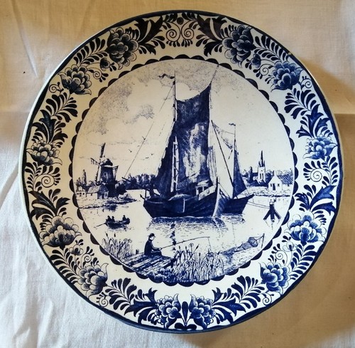 Plat delft delfts blauw - plat,
