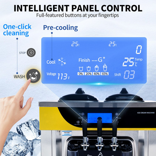 Machine crème glacée - crème,