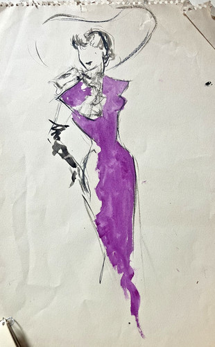 Lot dessins mode - de, un