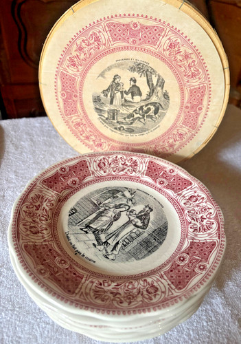 Gien lot 6 - lot, assiettes