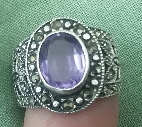 T50 bague vintage argent - en,