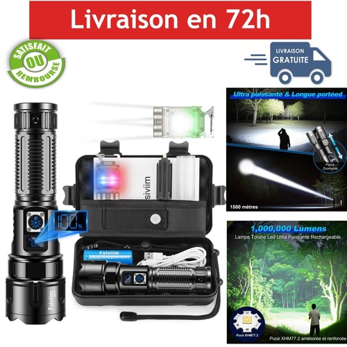 Lampe torche led rechargeable - torche,
