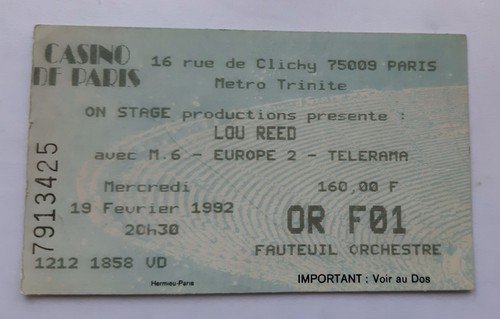 Ticket billet used place - ticket,