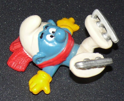 Figurine schtroumpf patin - figurine,