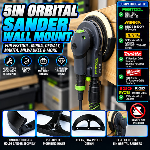 5in orbital sander wall mount - orbital,