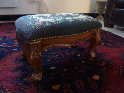 Ancien tabouret bois dessus - tabouret, bois,
