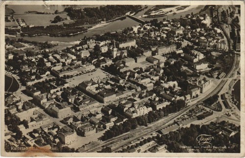 Cpa karlstad fran flygplan - karlstad,