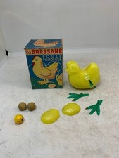 ANCIEN JOUET POULE PONDEUSE DE LA MARQUE LA BRESSANE
