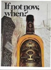 Chivas Regal Whisky & GiftAmerica (Western Union) 1973 Vintage Print Ads