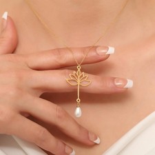 Pendentif fleur de lotus en