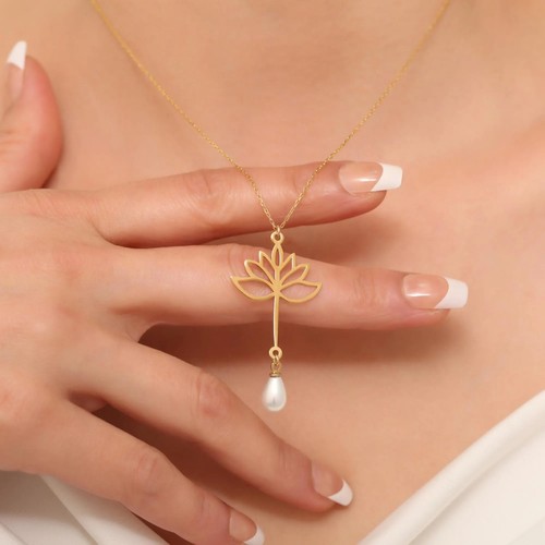 Pendentif fleur lotus en - pendentif,