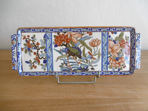 Plat cake faience - a,