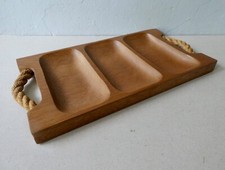 plateau en teck massif et