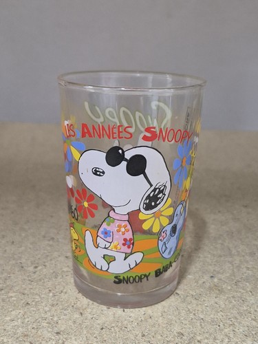 Verre moutarde snoopy - a,