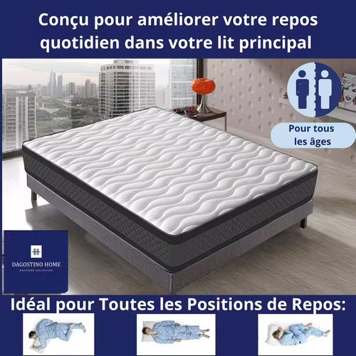 Matelas mousse onyx - mousse, Épaisseur