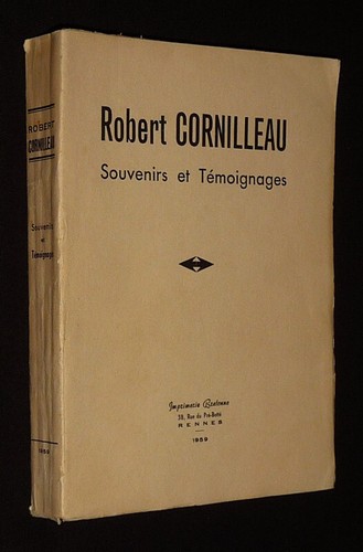 Robert cornilleau souvenirs - cornilleau,