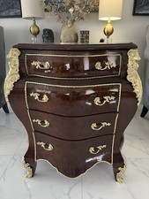 Louis XV-style gilt bronze-mounted bombé commode