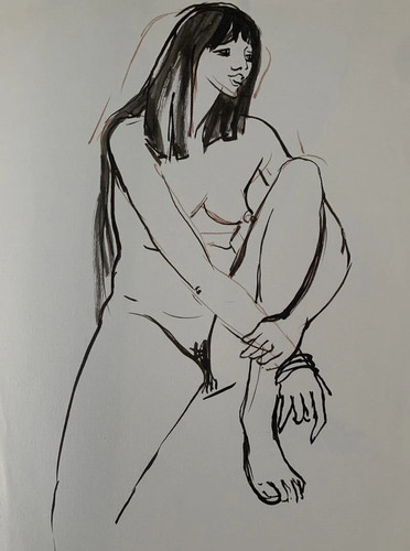 Très beau dessin féminin - dessin,