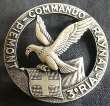 Insigne béret 3e RIA Commando Raynal Drago Paris –Militaria France rare REF 5940
