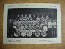 1948/9 Chesterfield FC - Team Picture - Good Condition
